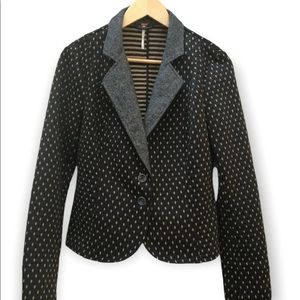 Free People Diamond Polka Blazer